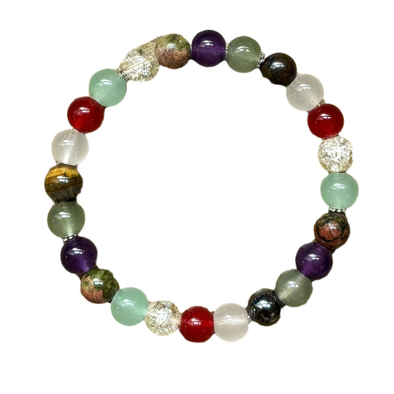 Popular Colored Stone Crystal Opal Beads Bracelet