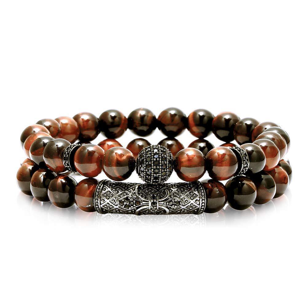 Tiger-Eye Bracelet Men's Versatile Accessories Niche High Sense Ornament Natural Stone Bracelet
