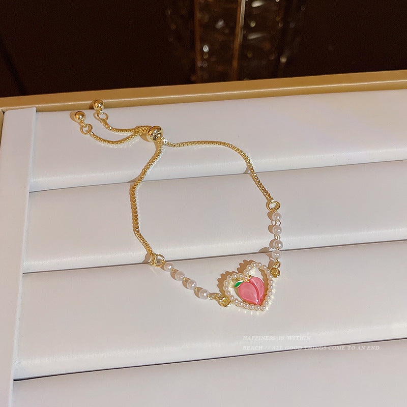 Hand Chain With Pink Heart,Only Self-pickup Is Supported, And The Displayed Prices Are All Self-pickup Prices