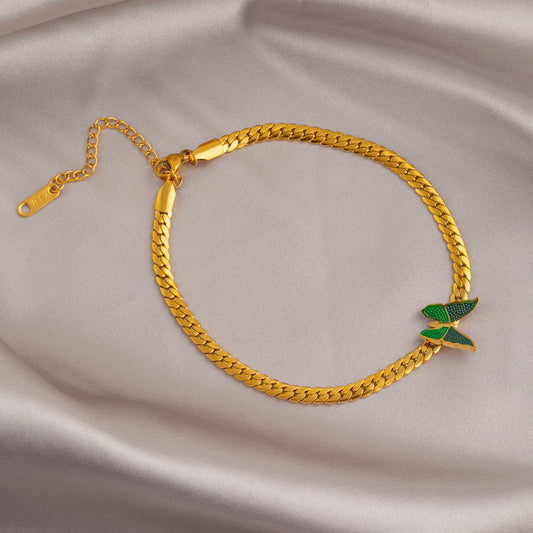 Foot Chain With Green Butterfly,Only Self-pickup Is Supported, And The Displayed Prices Are All Self-pickup Prices