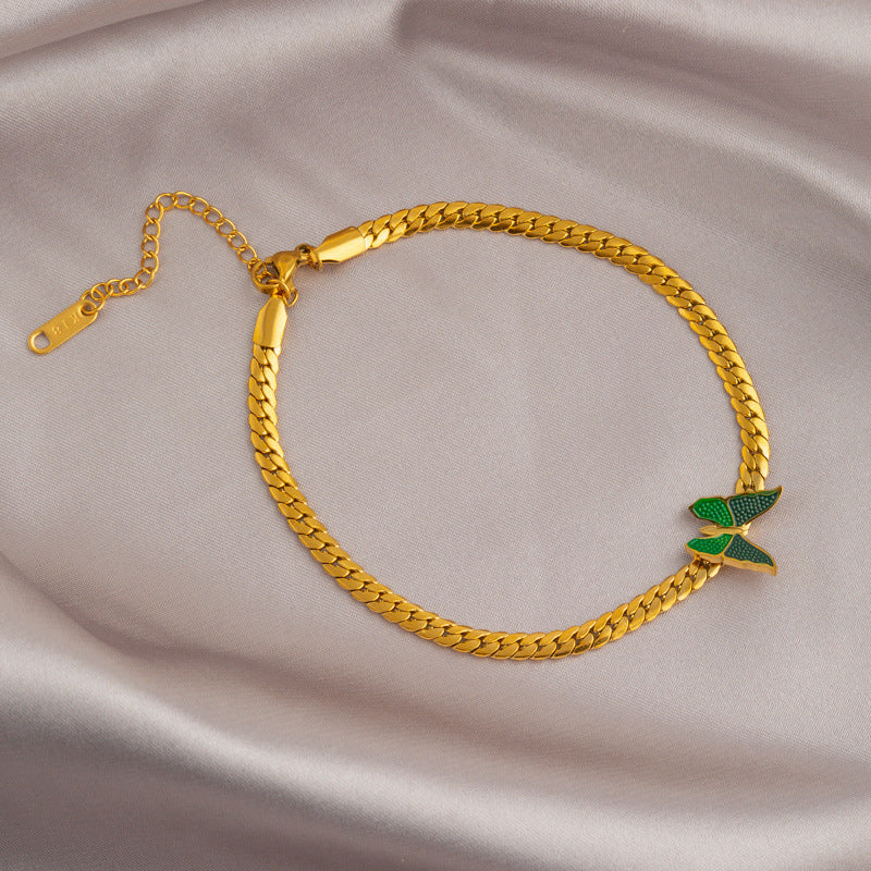 Foot Chain With Green Butterfly,Only Self-pickup Is Supported, And The Displayed Prices Are All Self-pickup Prices