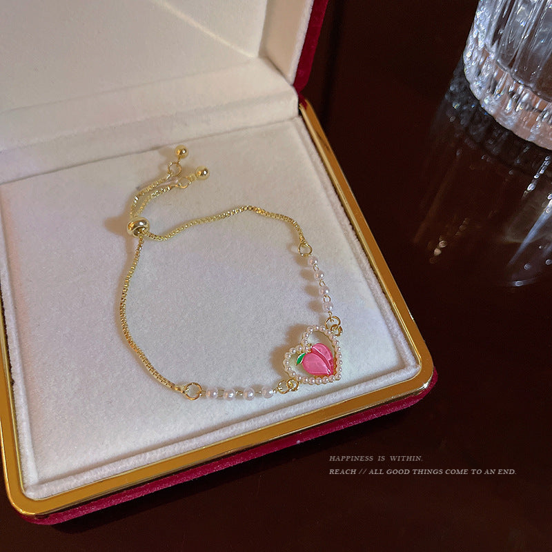 Hand Chain With Pink Heart,Only Self-pickup Is Supported, And The Displayed Prices Are All Self-pickup Prices