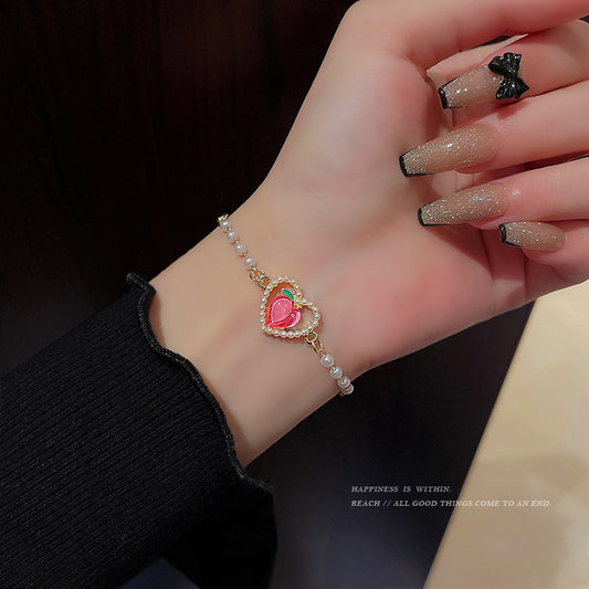 Hand Chain With Pink Heart,Only Self-pickup Is Supported, And The Displayed Prices Are All Self-pickup Prices